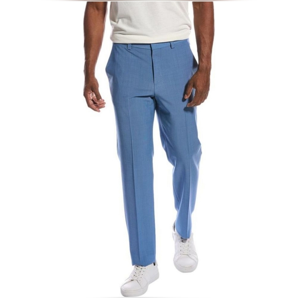 HUGO Hugo Boss Blue Performance Super-Flex Pant Trouser Modern Fit Sz 30R - NWT